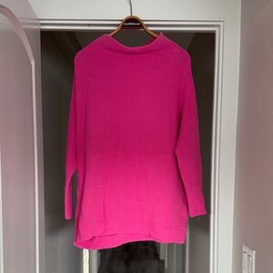 Free People Bright Pink Turtleneck tunic Sweater